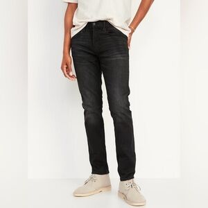 Old Navy Men's Slim Jeans Black Wash Skinny 360 Stretch Denim Size 32x30